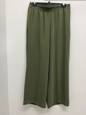 Babaton Olive Wide-Leg Pully-On Pants